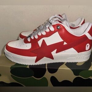NEW A Bathing Ape Bape Sta OS Red
